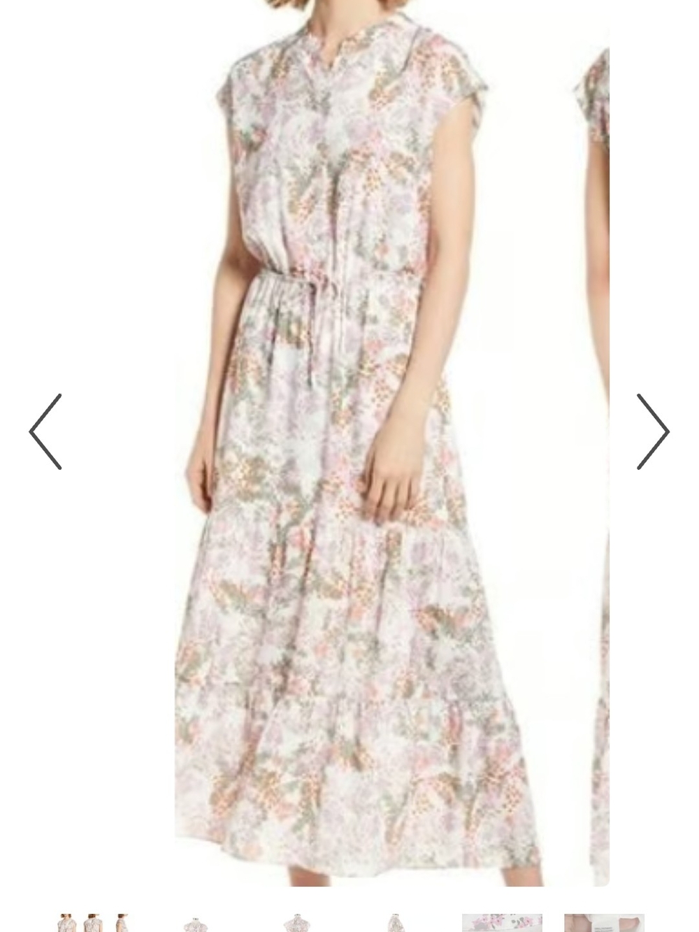 Rebecca Minkoff Giselle Floral Print Maxi Dress Size Medium